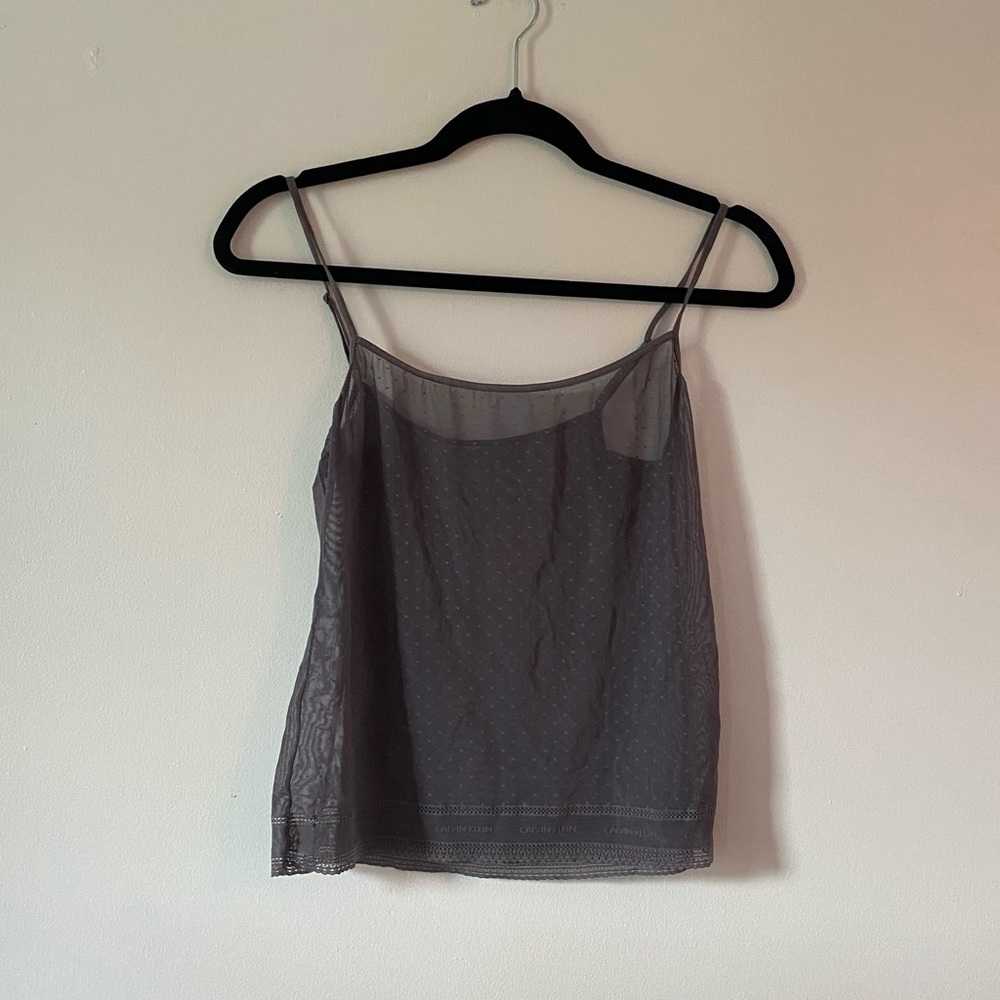 vintage calvin klein sheer top